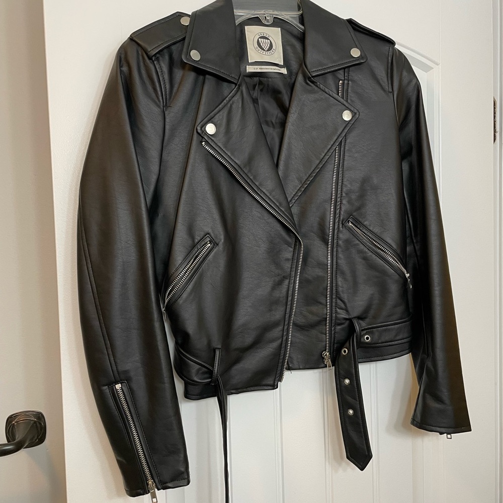 Urban outfitters faux leather jacket